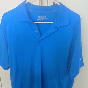 Nike Men's Vibrant Blue Polo Shirt